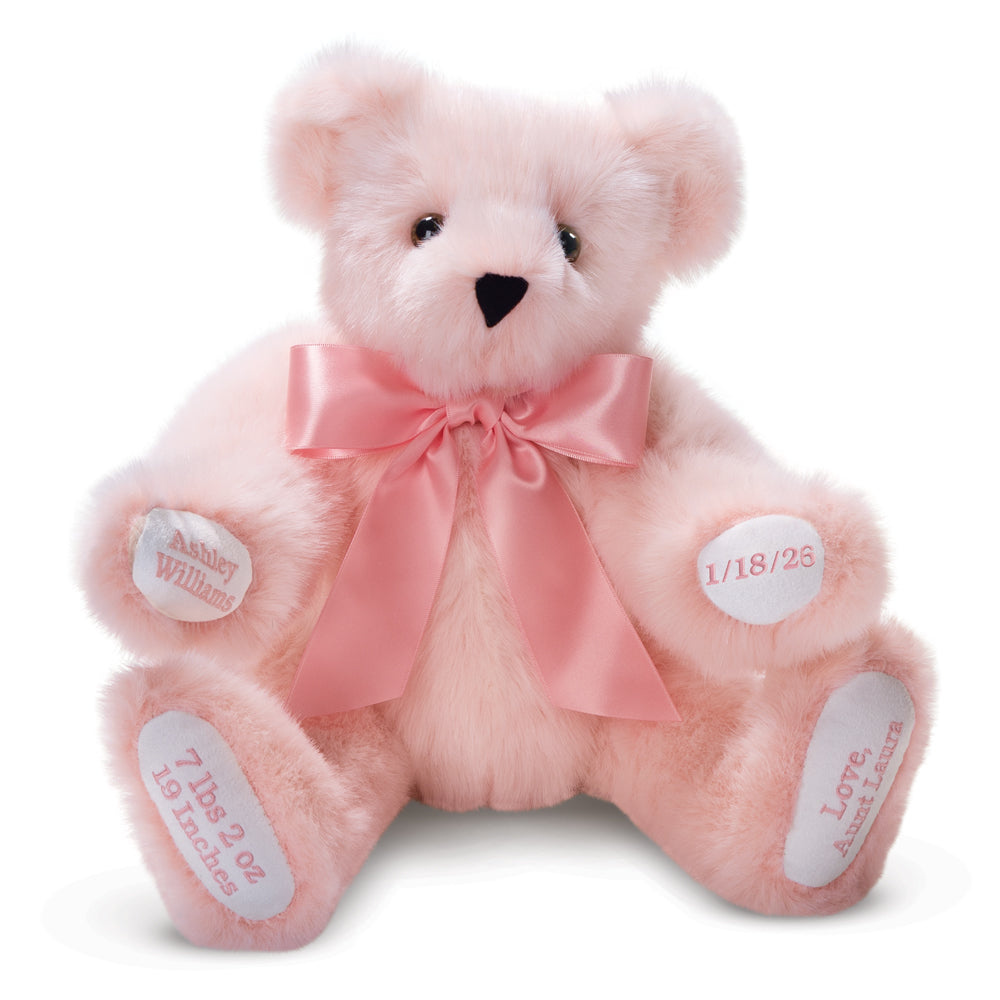 15 In. Premium Baby Girl Bear – Vermont Teddy Bear