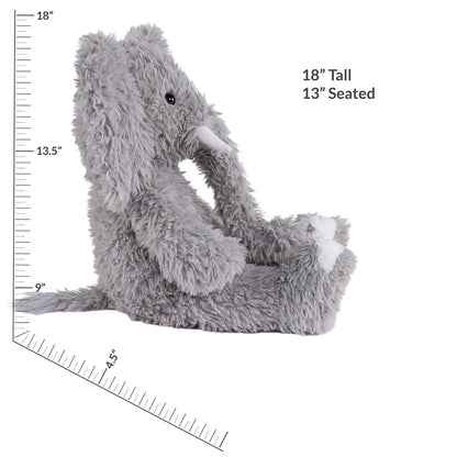 18 In. Oh So Soft Elephant with Elephant Lovey Security Blanket