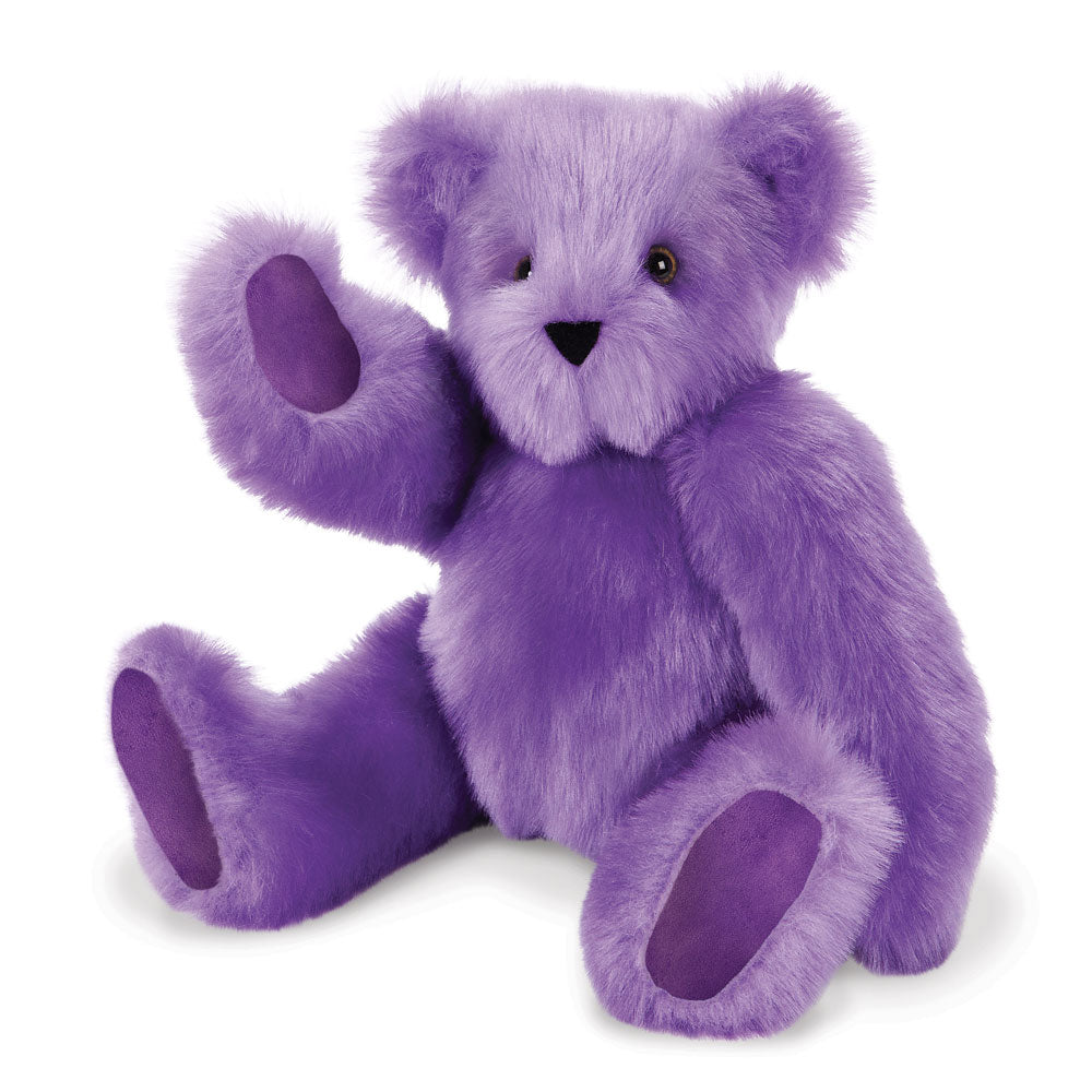 15 In. Classic Grape Soda Bear – Vermont Teddy Bear