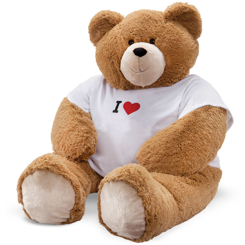 6 Ft. Giant Hunka Love I HEART You T-Shirt Bear