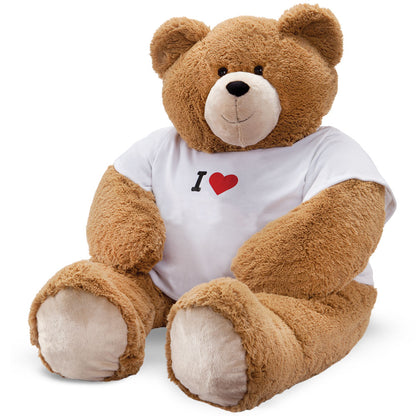 6 Ft. Giant Hunka Love I HEART You T-Shirt Bear