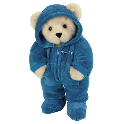15 In. Hoodie-Footie Bear, Blue