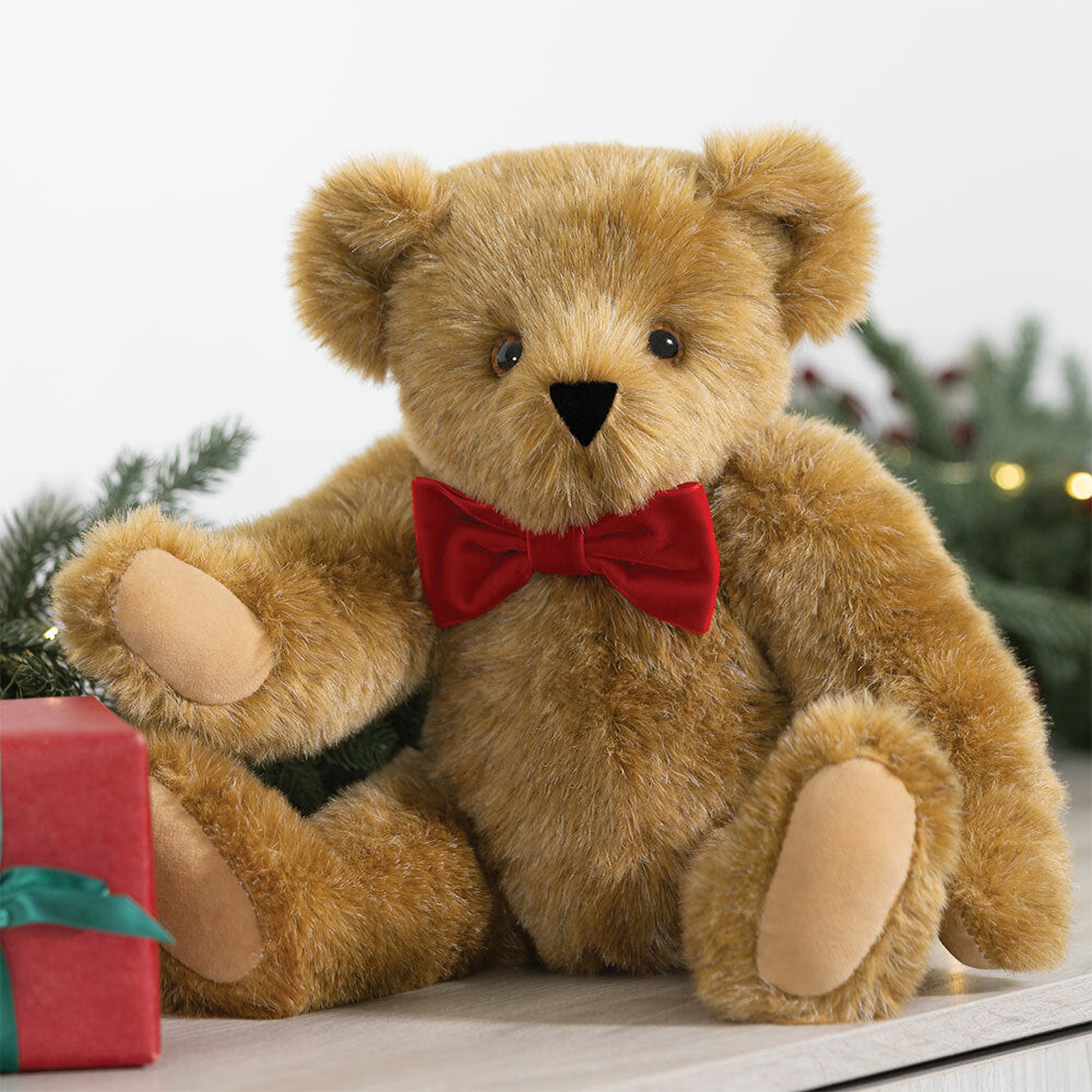 15 In. Classic Bow Tie Bear Vermont Teddy Bear