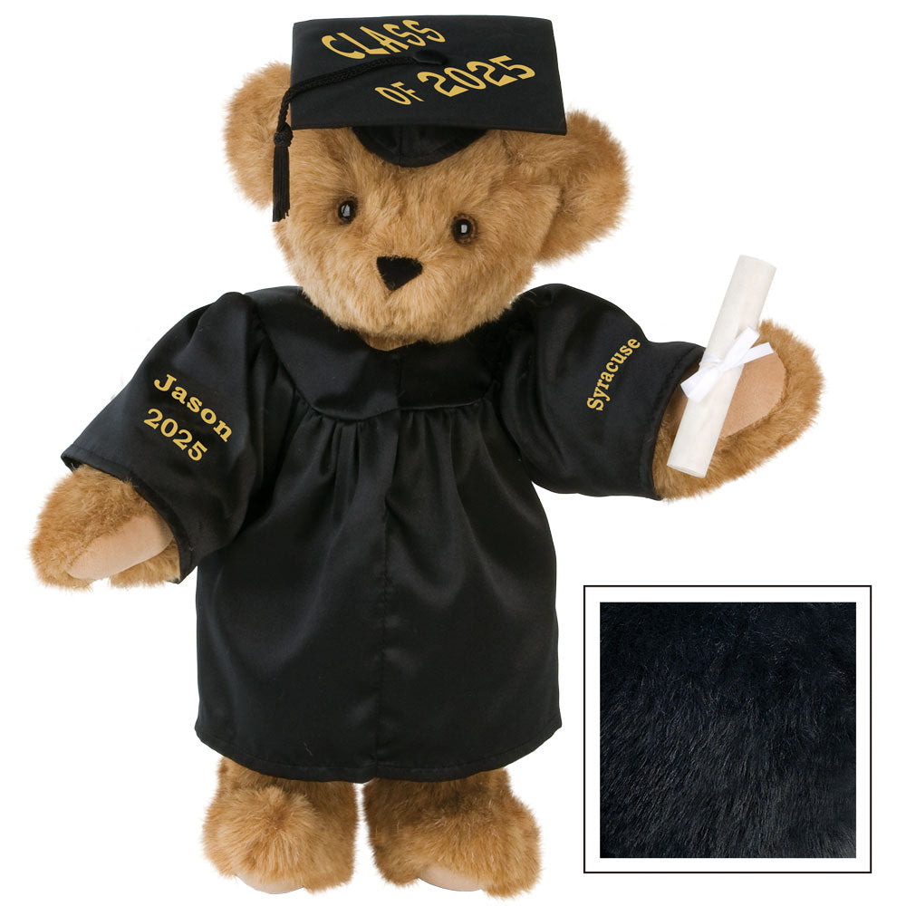 15 In. Class of 2025 Graduation Bear in Black Gown