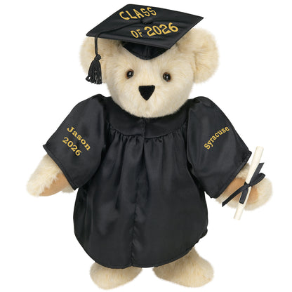 15 In. Class of 2026 Graduation Bear in Black Gown
