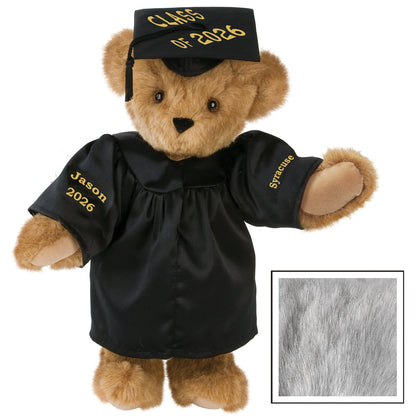 15 In. Class of 2026 Graduation Bear in Black Gown