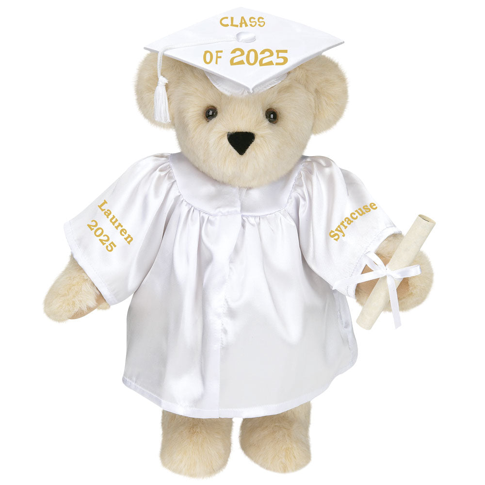 15 In. Class of 2025 Graduation Bear in White Gown