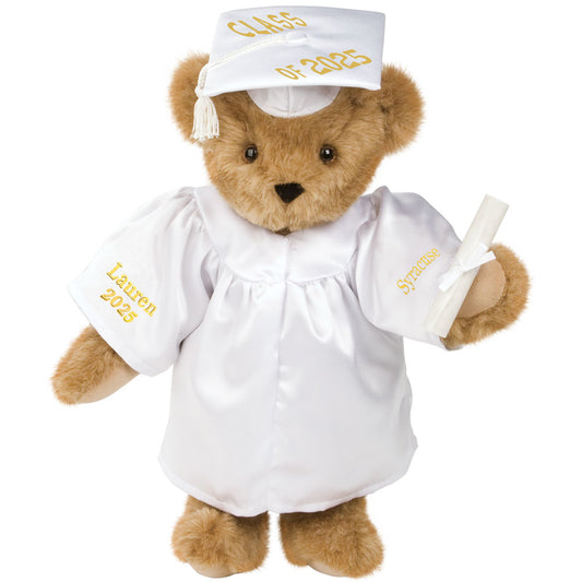 15 In. Class of 2025 Graduation Bear in White Gown