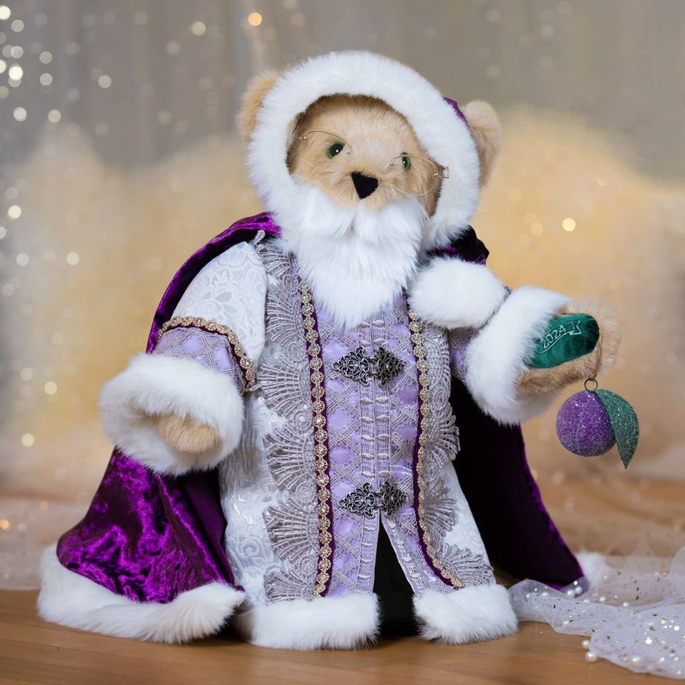15 In. Limited Edition Sugar Plum Santa Bear Vermont Teddy Bear