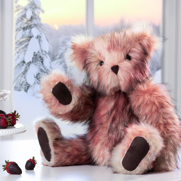  クマ　いちご　bear 新品 20 In. Special Edition Chocolate Covered Strawberry Bear – Vermont