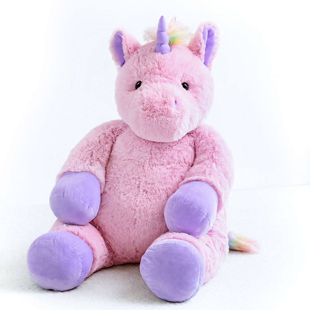 4 Ft. Cuddle Rainbow Unicorn, Personalize Me