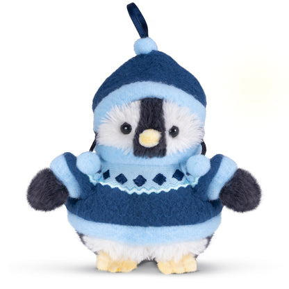 4 In. Arctic Holiday Ornament Set of 5 Penguins