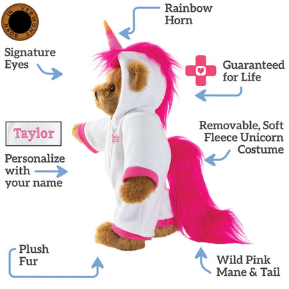 15 In. Unicorn Hoodie Bear