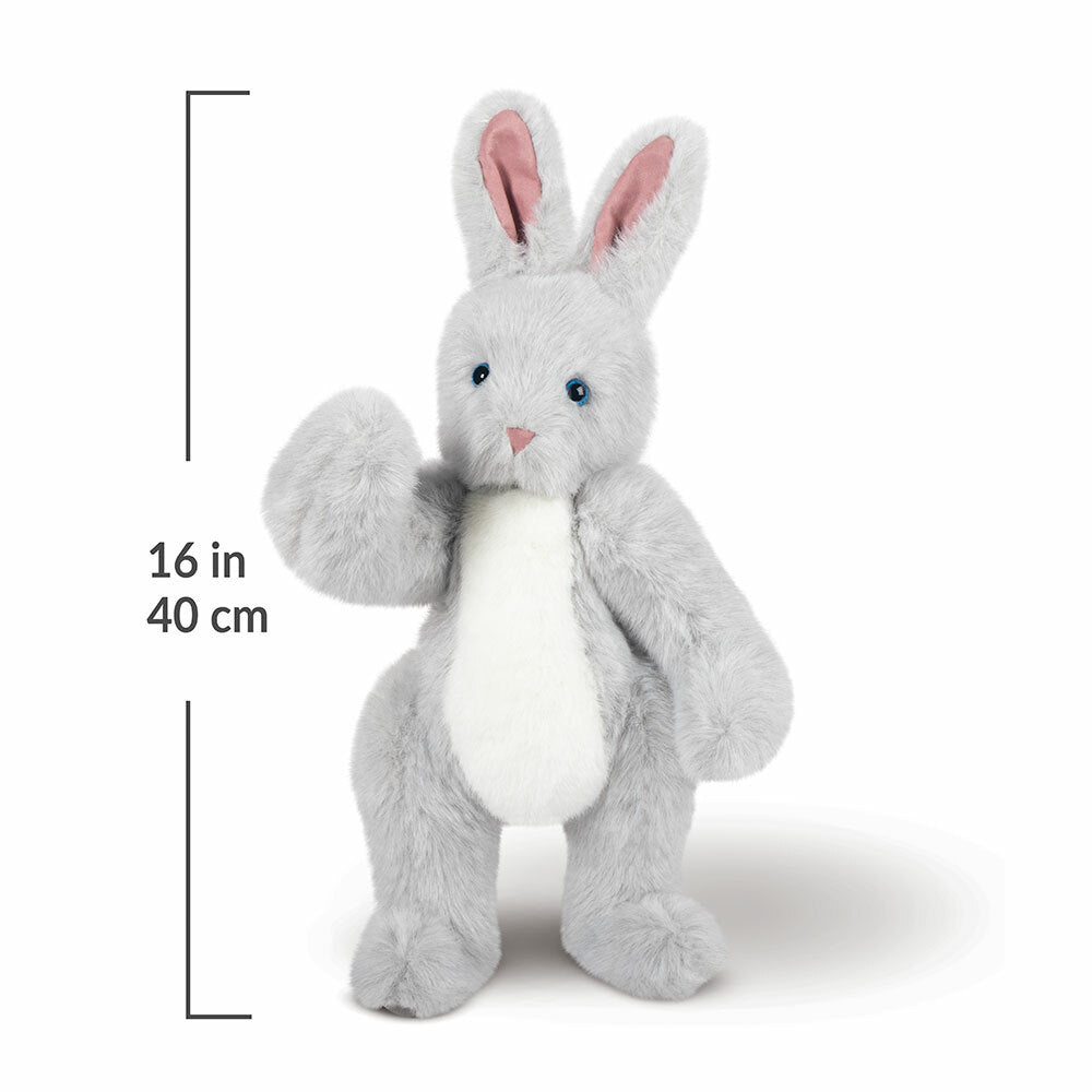 Grey stuffed bunny best sale