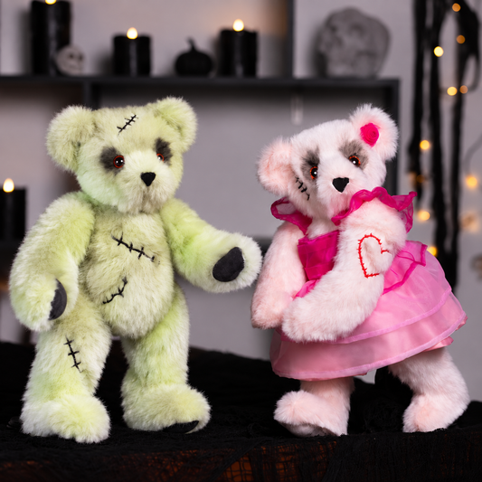 15 In. Zombie & Zombie Sweetheart Bears