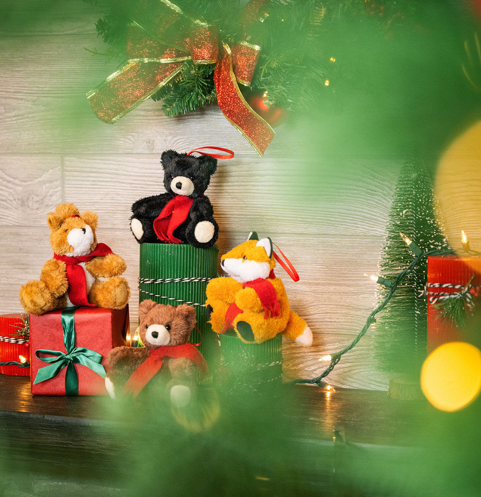 Woodland Christmas Ornaments - Set of 4