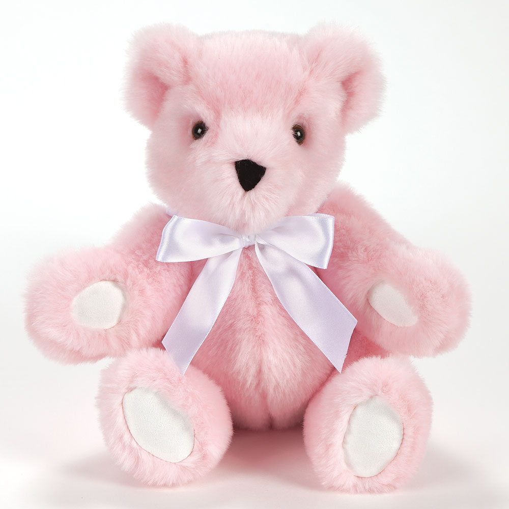 11 In. New Baby Bear, Pink – Vermont Teddy Bear