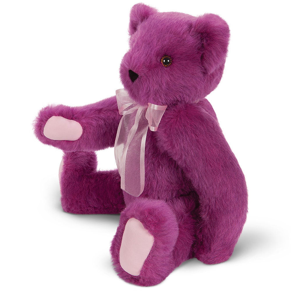 Online Large Adorable Rose Bear With Purple Hat