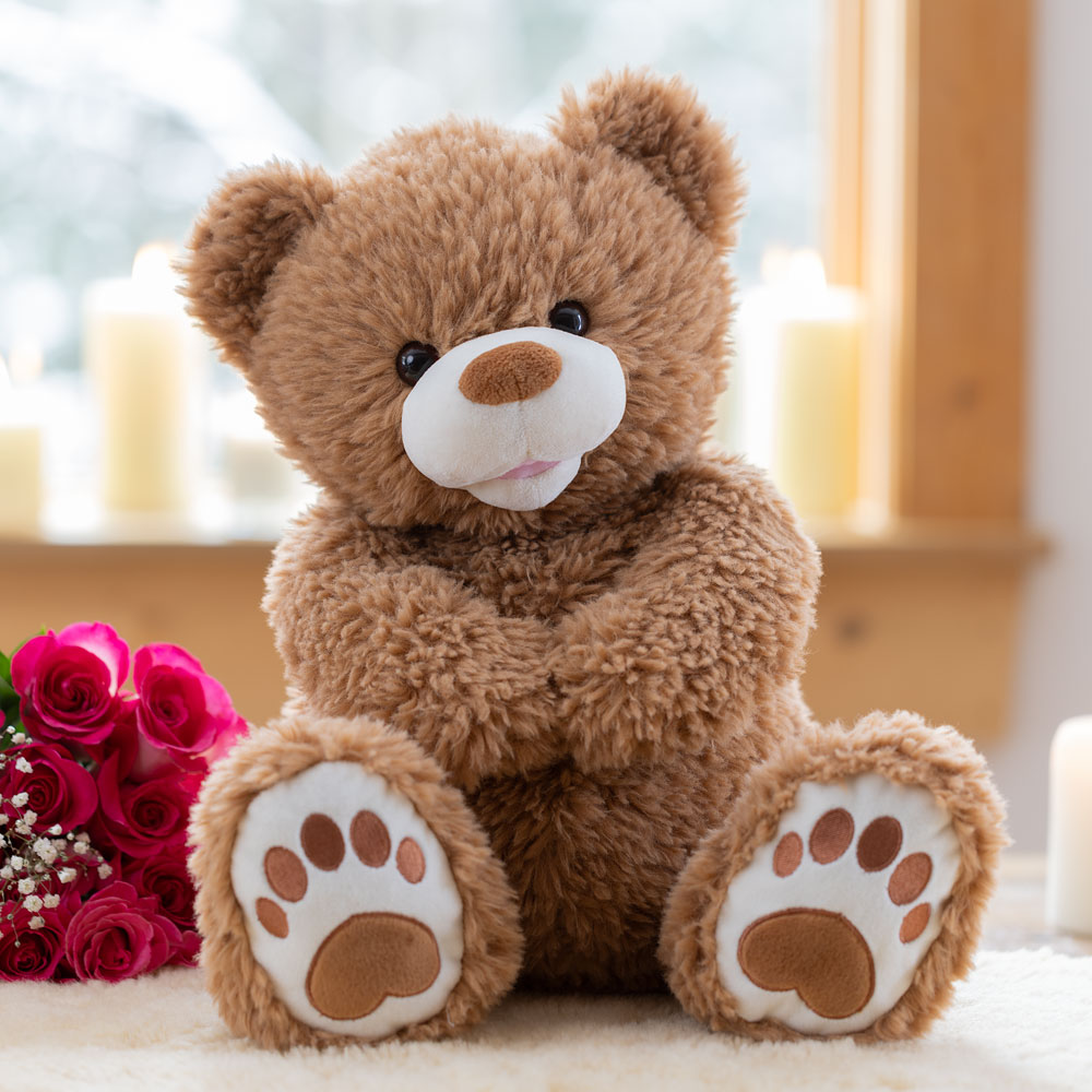 Teddy bear in brown colour on sale