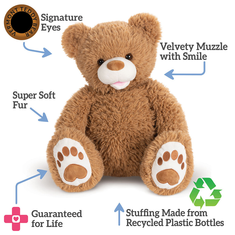 20 In. Bubba the Fuzzy Teddy Bear – Vermont Teddy Bear