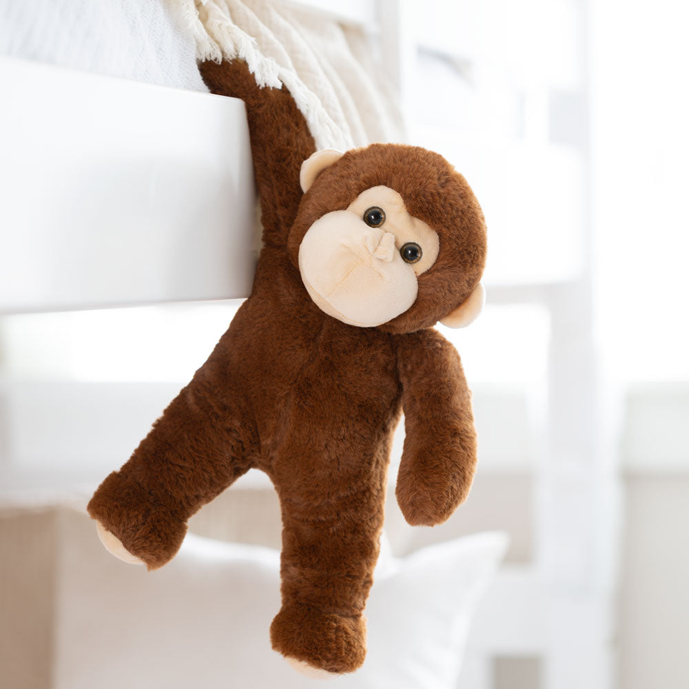 Simulated Long-Nosed Monkey Plush Toy – Malaysian Monkey Stuffed Animal With Magnetic Hands