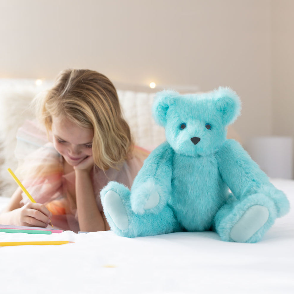 15 In. Blue Raspberry Lemonade Bear – Vermont Teddy Bear