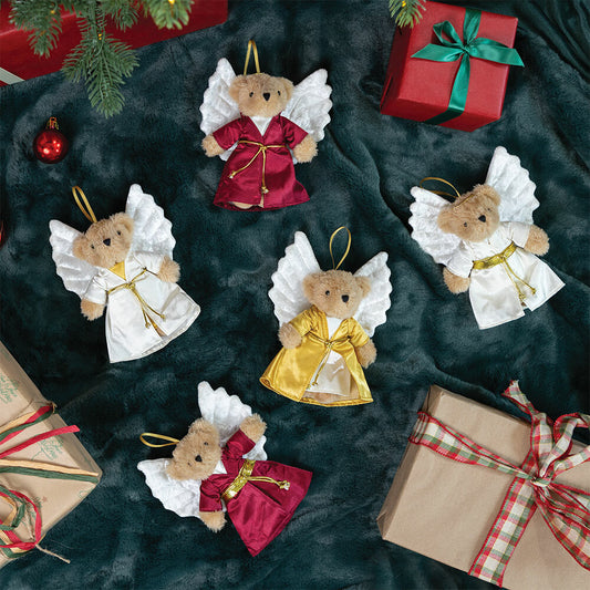 4 In. Angel Christmas Ornaments - Set of 5
