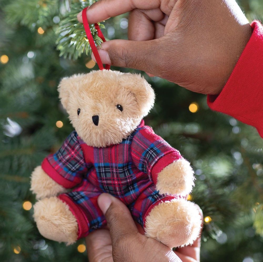 Free 4 In. Christmas PJ Bear Ornament with purchase of $25 or more