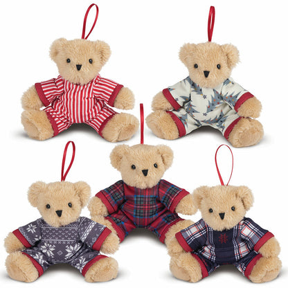 4 In. Christmas PJ Ornaments - Set of 5