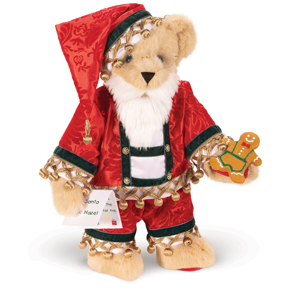 15 In. Limited Edition Christmas Cookie Santa Bear Vermont Teddy Bear