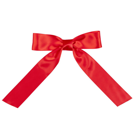 3 to 4 Ft. Red Satin Bow with Tails