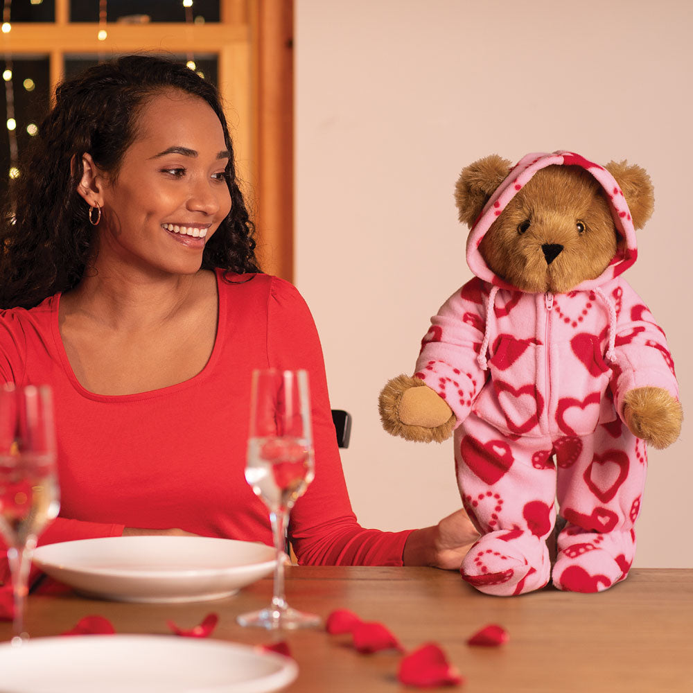 15 In. Hoodie-Footie Sweetheart Bear