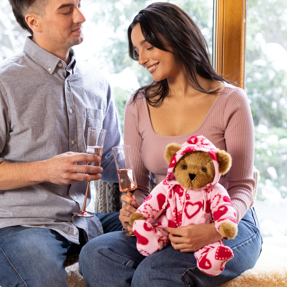 15 In. Hoodie-Footie Sweetheart Bear