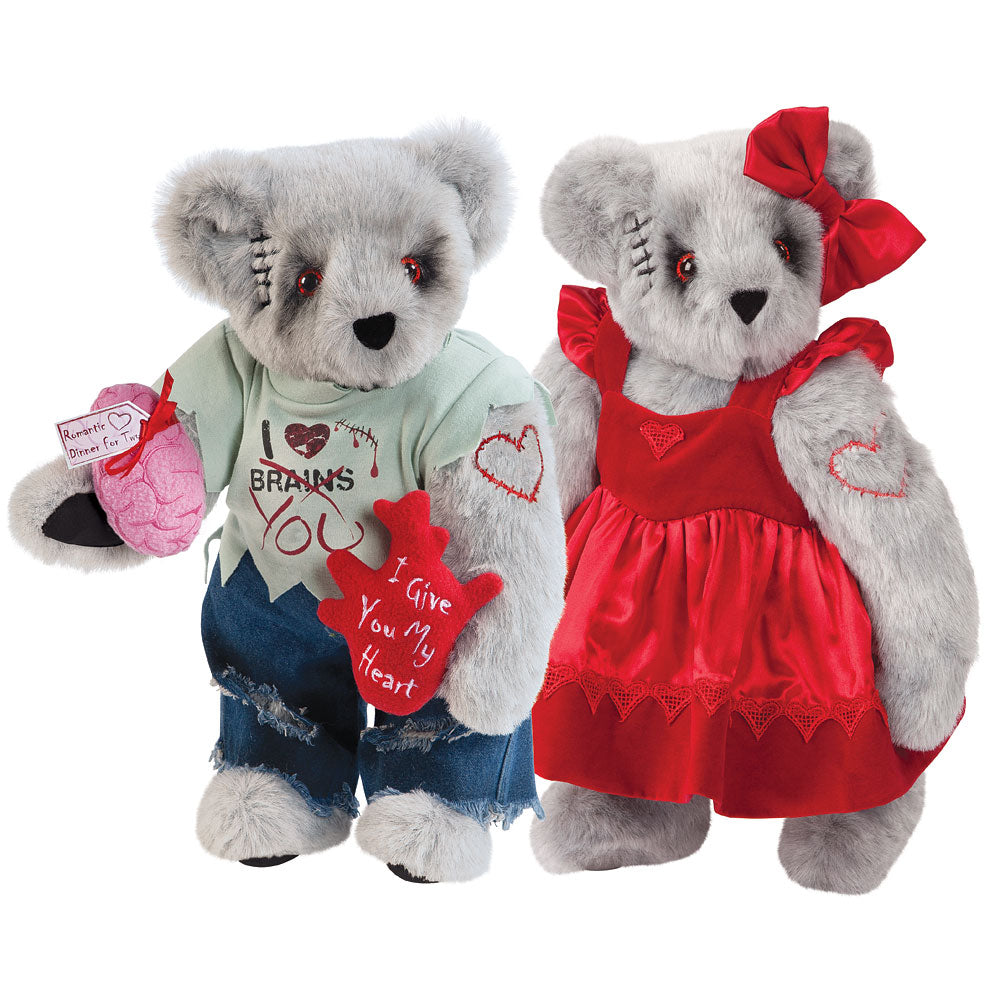 15 In. Zombie Love & Zombie Sweetheart Bears