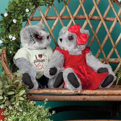 15 In. Zombie Love & Zombie Sweetheart Bears