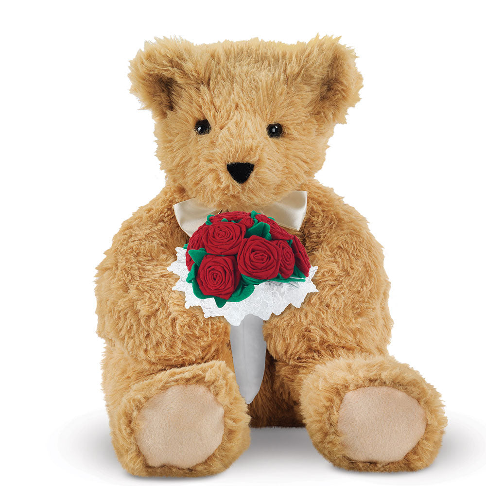 20" World's Softest Valentine's Day Teddy Bear | Plush Valentine Animal | Teddy Bear with Red Roses & Chocolate | Vermont Teddy Bear 20" World's Softest Valentine's Day Teddy Bear | Plush Valentine Animal | Teddy Bear with Red Roses & Chocolate | Vermont Teddy Bear