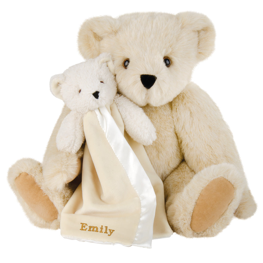 15 In. Cuddle Buddies Gift Set with Bear Blanket – Vermont Teddy Bear