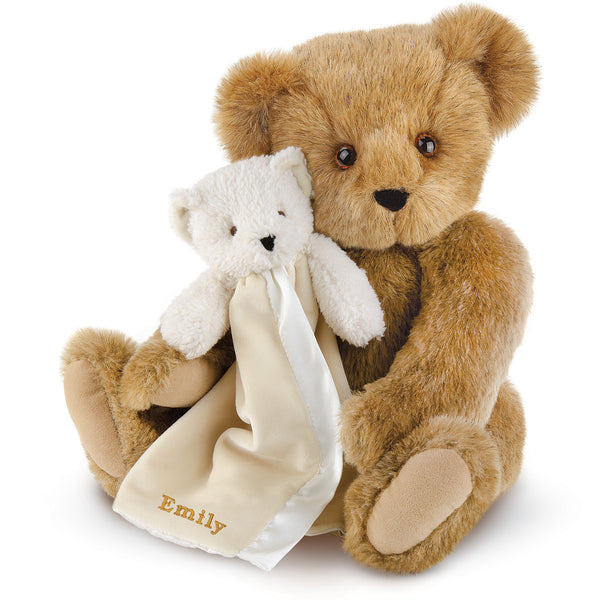 15 In. Cuddle Buddies Gift Set with Bear Blanket – Vermont Teddy Bear