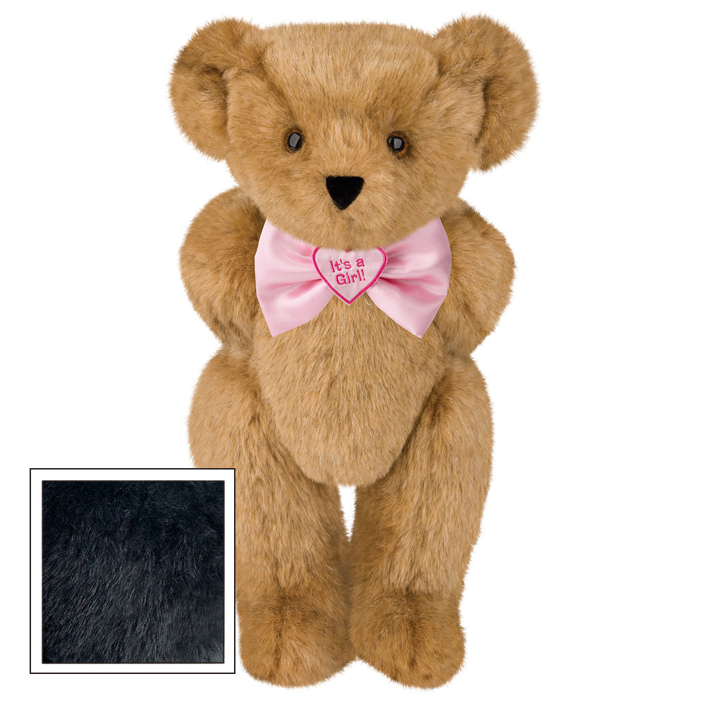 15 In. It s a Girl Bow Tie Bear Vermont Teddy Bear