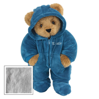 15 In. Hoodie-Footie™ Bear, Blue