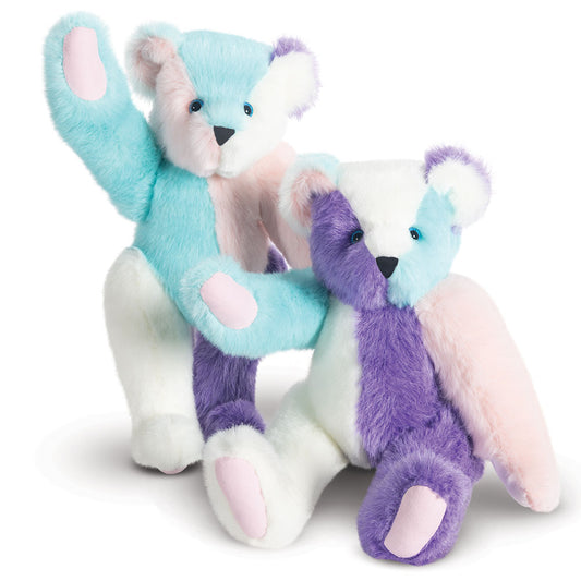 15 In. Cotton Candy Patchwork Bear